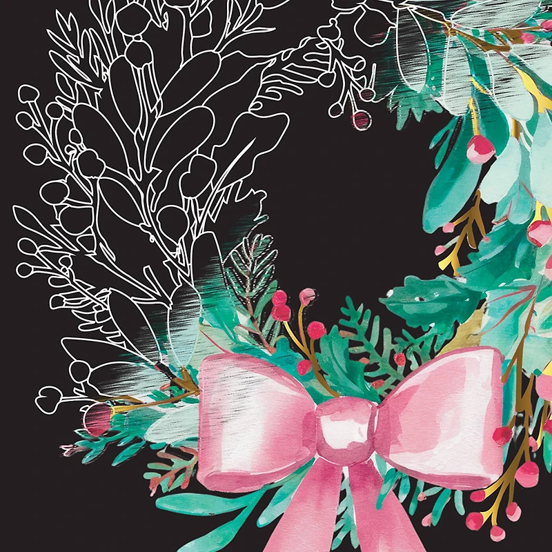 Brea Reese™ 6" x 8" Pastel Christmas Scratch Art Paper Pad