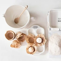 Hello Honey® 12" White Happiness is Cupcakes Stoneware  Pan