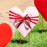 Glitzhome® 36" Set of 3 Valentine's Metal Stacked Heart Yard Stake