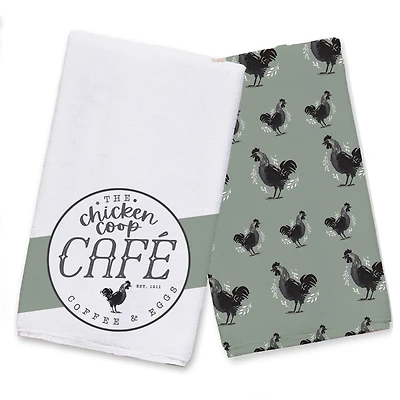 Chicken Coop Café Tea Towel Set