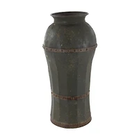 Brown Metal Rustic Vase Set
