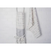 DII® Silver Christmas Collage Chef Apron