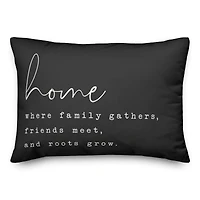 Family Gathers Indoor/Outdoor Lumbar Pillow