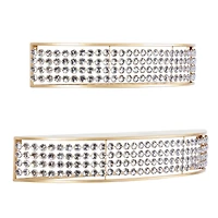 Set of 2 Gold Metal Contemporary Wall Shelves 28", 24"