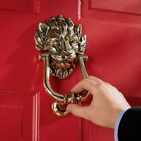 Design Toscano 8.5" 10 Downing Street Lion Door Knocker