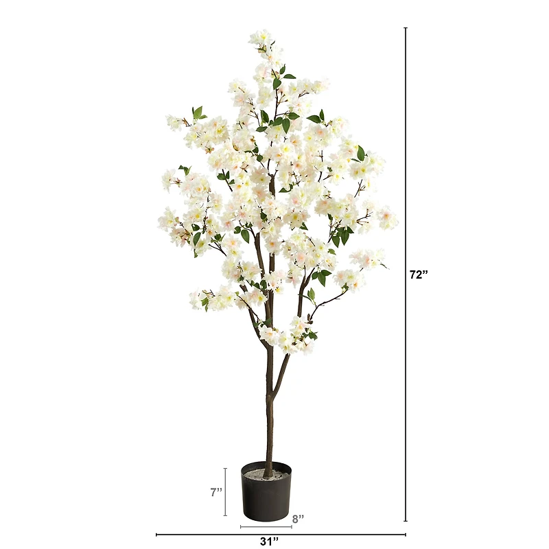 6ft. Potted White Cherry Blossom Tree