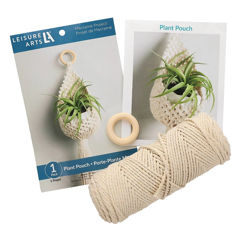 Leisure Arts® Plant Pouch Macramé Kit