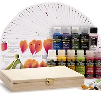 Let's Paint with FolkArt® One Stroke™ A-Z of Floral Painting Kit