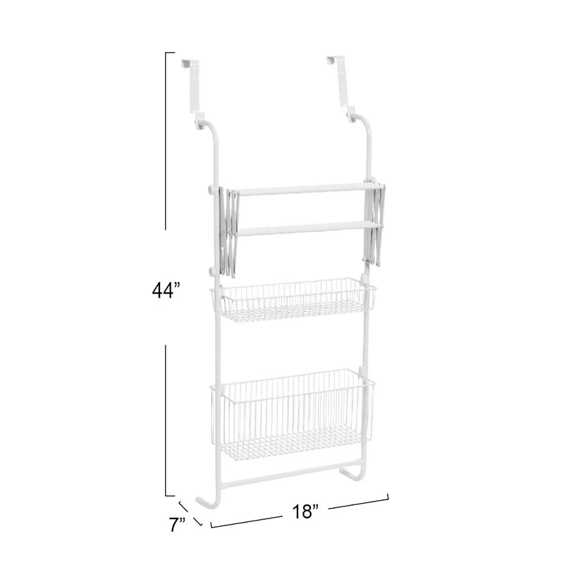 Household Essentials Metal Over the Door Drying Storage Rack