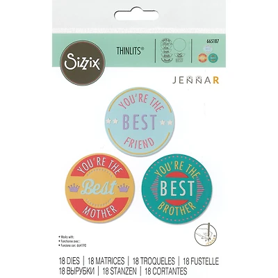 Sizzix® Thinlits You're The Best Dies