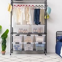 IRIS® 32qt. Buckled Clear Boxes with Clear Buckle Lids, 4ct.