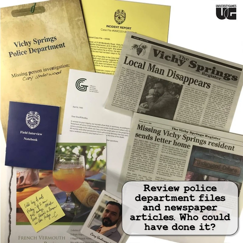 Murder Mystery Party® Case Files: Underwood Cellars