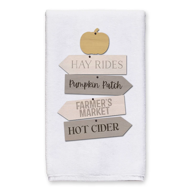 Fall Farmers Market Sign Tea Towel Set