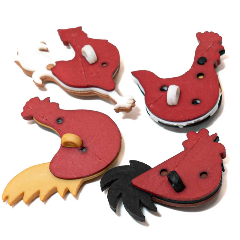 Dress It Up Hen House Barnyard Animal Bird Chicken Buttons