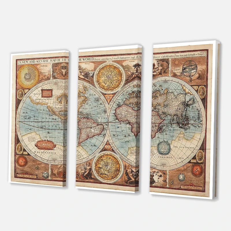 Designart - Ancient Map of The World VIII