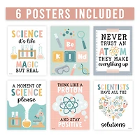 Hadley Designs 11" x 14" Boho Science Bulletin Board Classroom Décor Posters Set