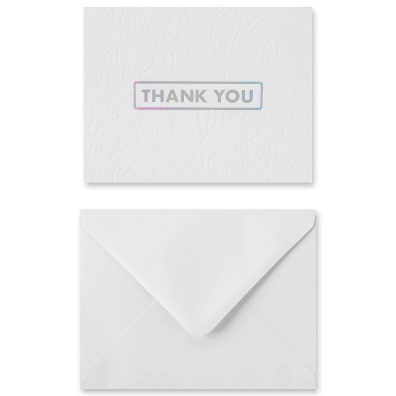 Embossed Thank You Cards & Envelopes by Recollections™, 5.5" x 4.2"