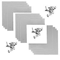 Dritz® Home Small Nickel Smooth Campaign Hardware Corners, 3ct.