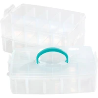 We R Memory Keepers® 3-Tier Snap Box Translucent Plastic Storage Case