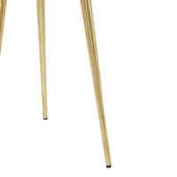 20" Gold Aluminum Modern Coffee Table