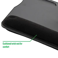 Mind Reader Black Portable Laptop Support with Handle & Ergonomic Cushioning