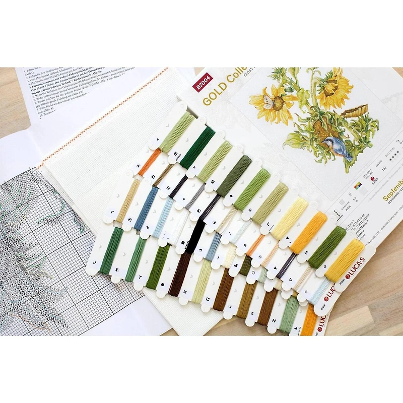 Luca-S September Bouquet Counted Cross-Stitch Kit