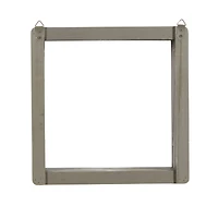 Gray Wood Contemporary Wall Shelf