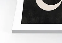 Twinkle Moon Stars 2 11" x 14" White Framed Print Under Plexiglass