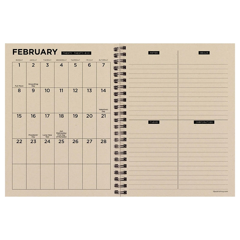 TF Publishing 2025-2026 Stamp Out Medium Weekly/Monthly Planner
