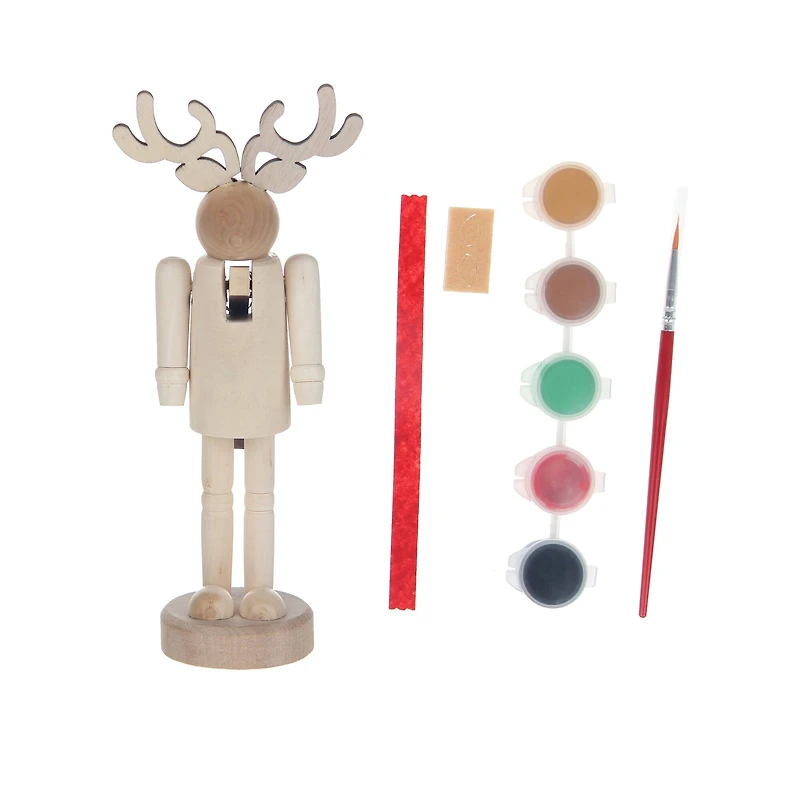 7.75" Wood Reindeer Nutcracker Kit by Creatology™