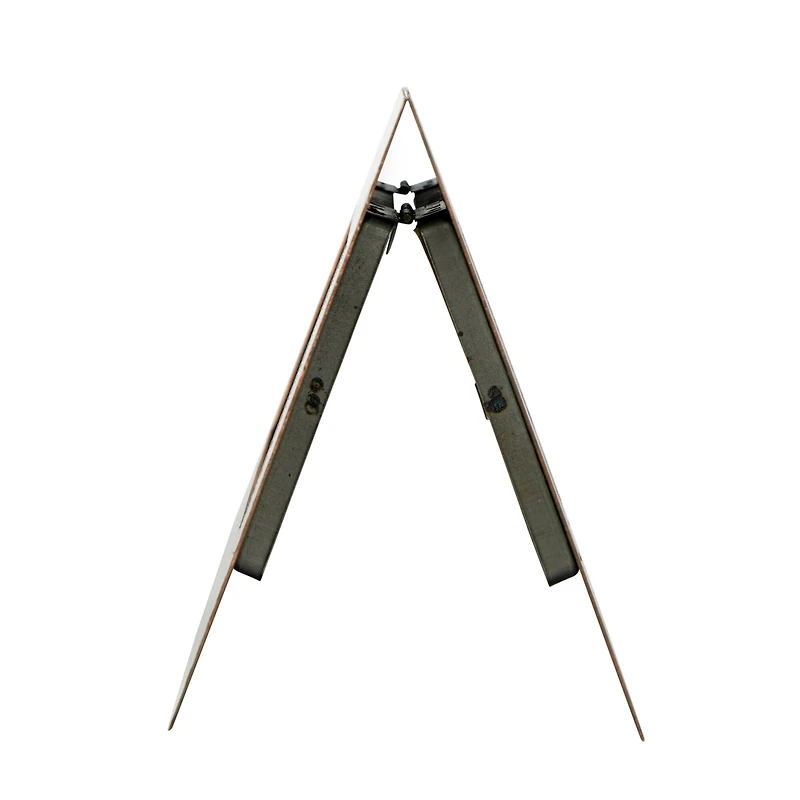 Hello Honey® Galvanized 2-Sided Vertical 3" x 5" Standing Picture Frame