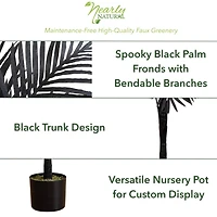 3ft. Artificial Halloween Black Golden Cane Tree