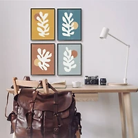 Stupell Industries Fluid Matisse Inspired Plants Abstract Organic Shapes in Frame Wall Art