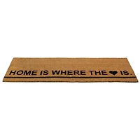 Natural Coir Home Is Where the Heart Is Doormat
