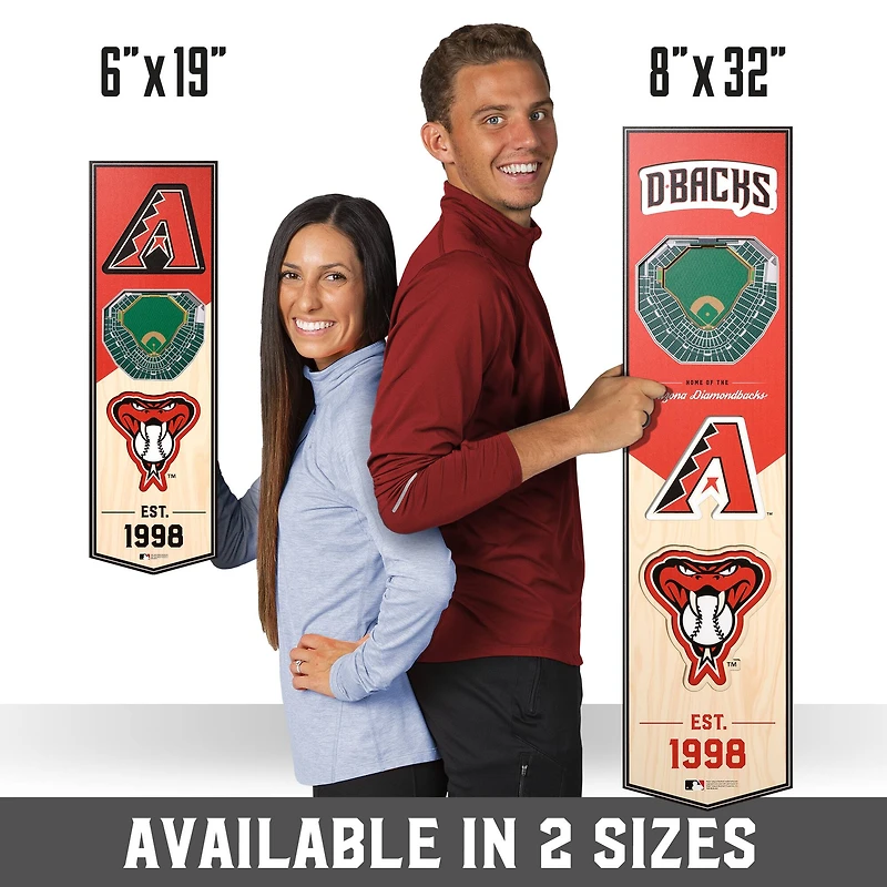 MLB 8" x 32" 3D StadiumView Banner
