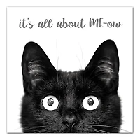 It's All about ME-ow Canvas Wall Art