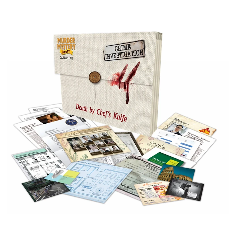 Murder Mystery Party® Case Files: Death by Chef's Knife