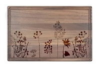 Wildflower Etch 17" x 11" Walnut Cutting Board