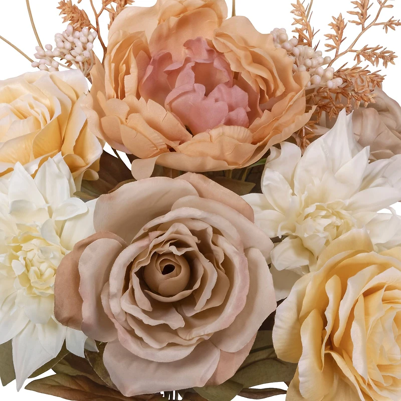 17" Beige Rose & Dahlia Mixed Bush by Ashland®