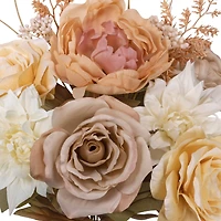 17" Beige Rose & Dahlia Mixed Bush by Ashland®