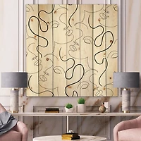 Designart - Monochrome One Line Drawing Portraits