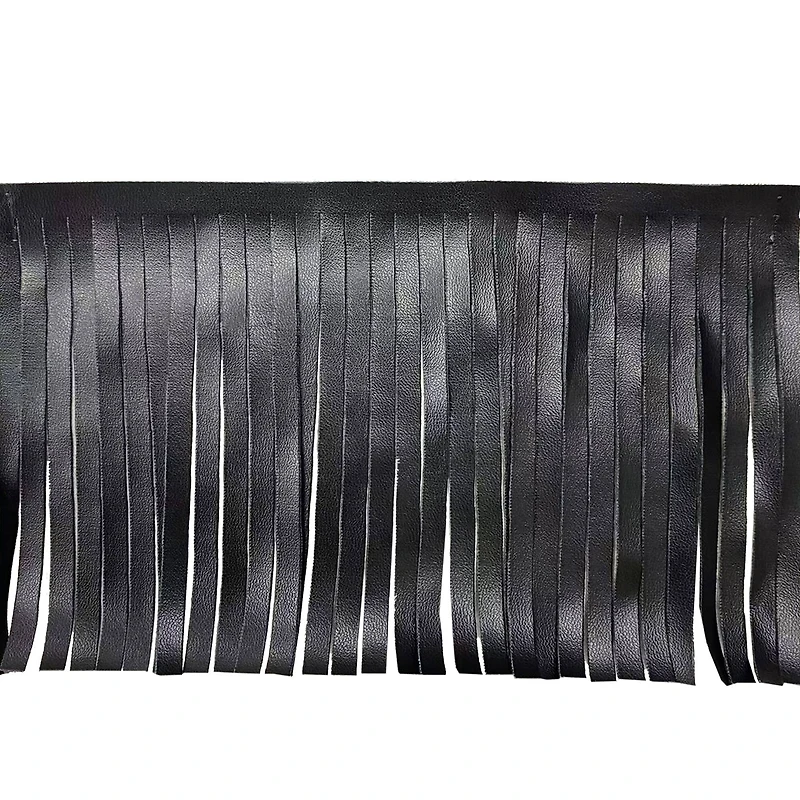 4" Faux Leather Fringe Trim by Celebrate It