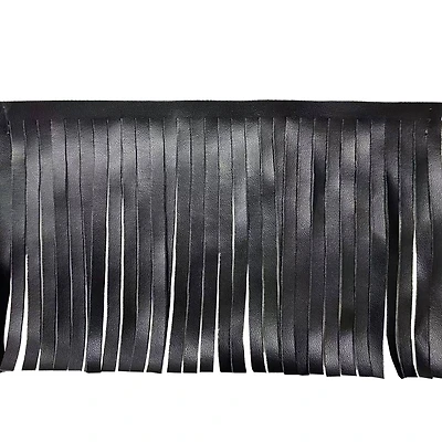 4" Faux Leather Fringe Trim by Celebrate It