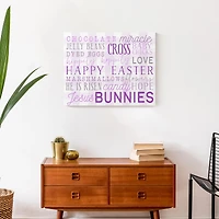 Easter Day Words 16" x 20" Canvas Wall Art