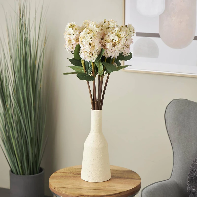 34.5" Pink Hydrangea Artificial Flower Stem, 8ct.