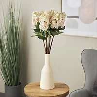 34.5" Pink Hydrangea Artificial Flower Stem, 8ct.