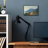 Stupell Industries Cliff Road Ocean Mountain Landscape Monet Classic Painting in Frame Wall Art