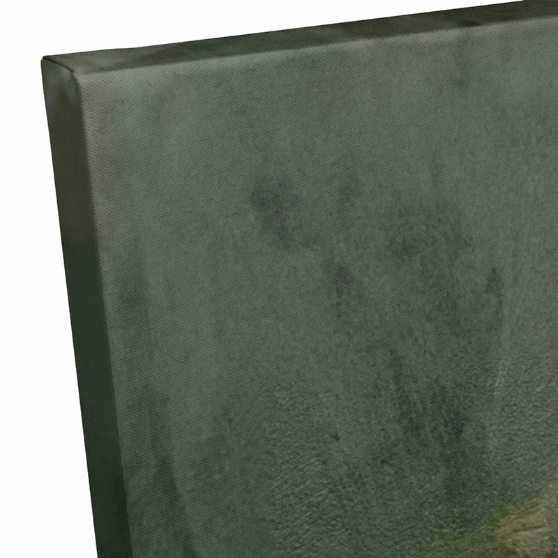 Patriotic Florals Cow II Canvas Wall Art