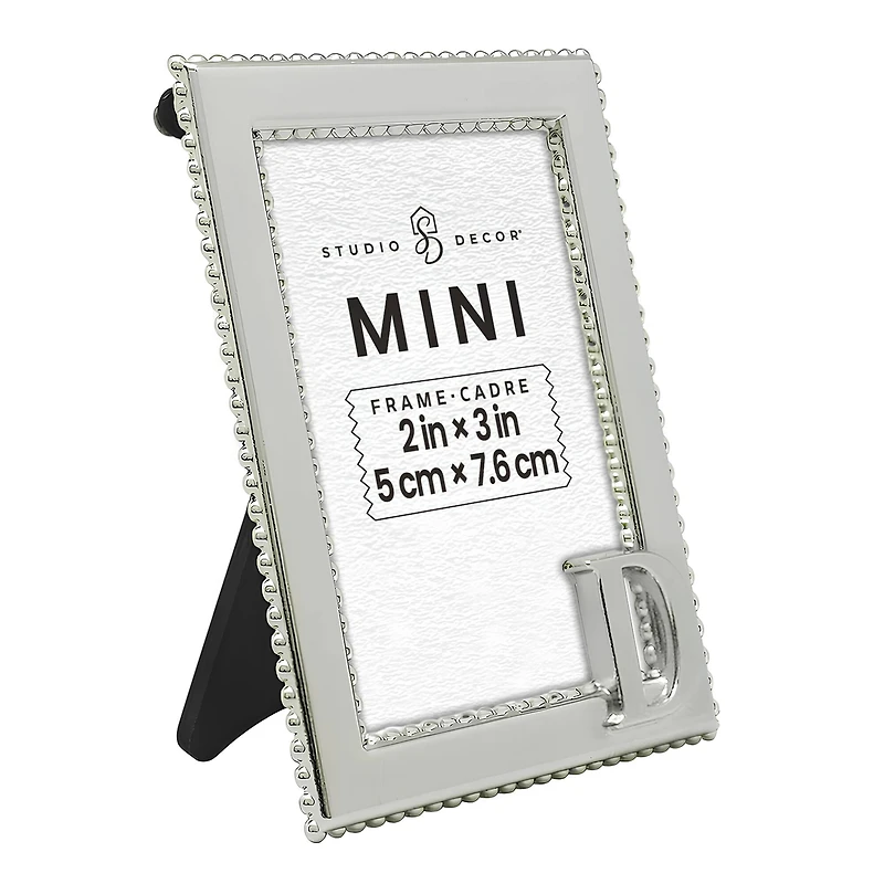 Mini Silver D Frame by Studio Décor®