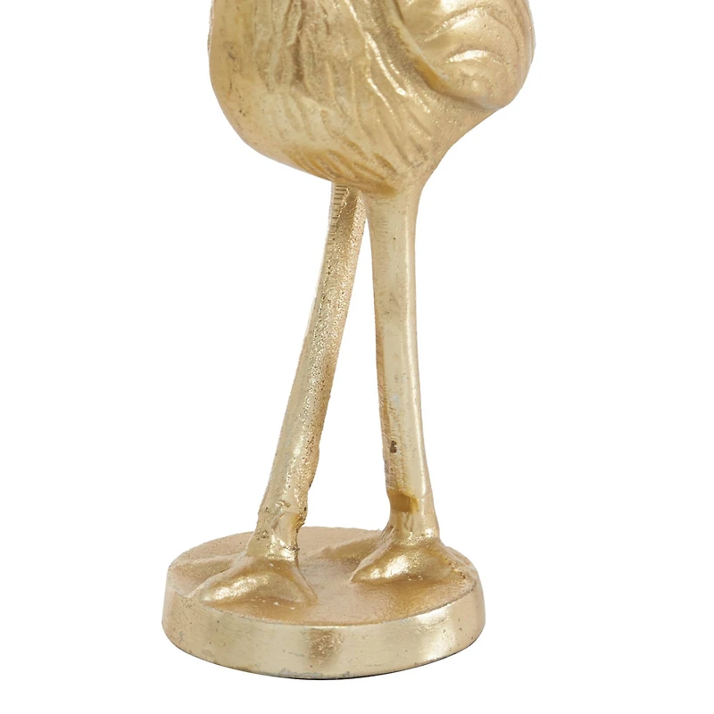 Gold Aluminum Glam Birds Sculpture Set